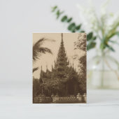 Temple in Mandalay, Birma, eind 19e eeuw Briefkaart (Staand voorkant)