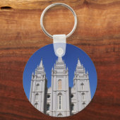 Temple in Salt Lake City, Utah Sleutelhanger (Voorkant)