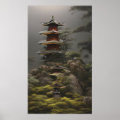 Temple - kleurrijk schilderen poster (Voorkant)