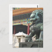 Temple Lion Briefkaart (Voorkant / Achterkant)