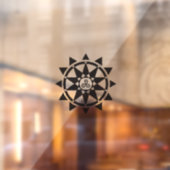 Temple logo-raambekleding raamsticker (Vel 2)