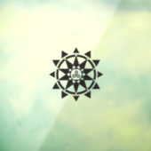 Temple logo-raambekleding raamsticker (Vel 3)