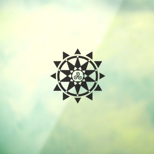 Temple logo-raambekleding raamsticker (Vel 3)