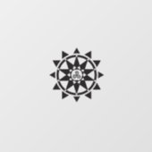 Temple logo-raambekleding raamsticker (Vel)