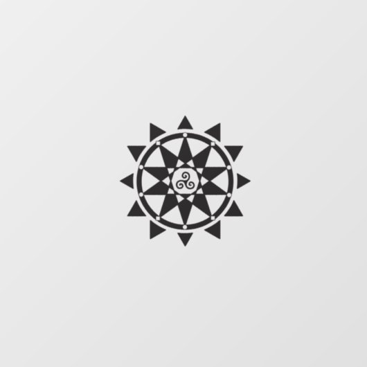 Temple logo-raambekleding raamsticker (Vel)