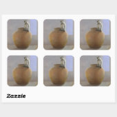 Temple Monkey Vierkante Sticker (Vel)