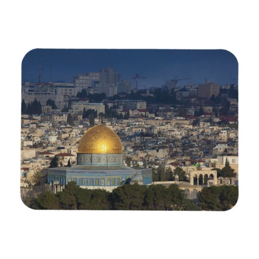 Temple Mount and Dome of the Rock, dawn Magneet (Horizontaal)