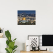 Temple Mount and Dome of the Rock, dawn Poster (Thuiskantoor)