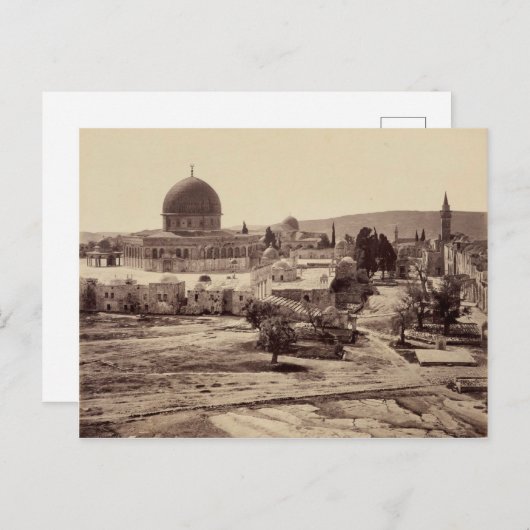 Temple Mount and Dome of the Rock in Jerusalem Briefkaart (Voorkant / Achterkant)