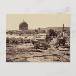 Temple Mount and Dome of the Rock in Jerusalem Briefkaart