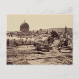 Temple Mount and Dome of the Rock in Jerusalem Briefkaart