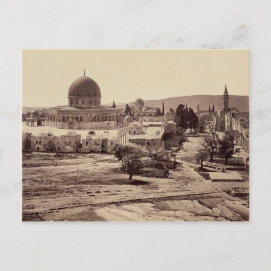 Temple Mount and Dome of the Rock in Jerusalem Briefkaart (Voorkant)