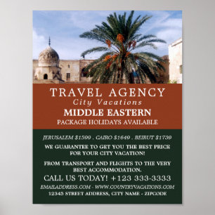 Temple Mount, Jeruzalem, Reisbureau Adverteren Poster