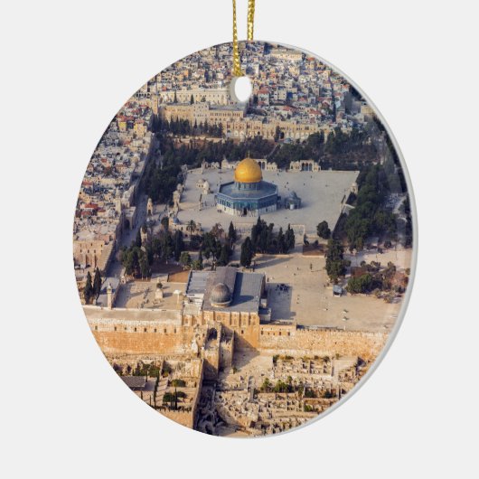 Temple Mount Old City Jerusalem Dome of the Rock Keramisch Ornament (Links)