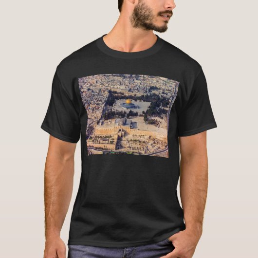 Temple Mount Old City Jerusalem Dome of the Rock T-shirt (Voorkant)
