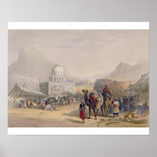 Temple of 'Ahmed Shauh', koning van Afghanistan, K Poster (Voorkant)