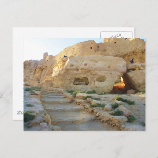 Temple of Amon in Siwa - Siwa oracle Briefkaart (Voorkant / Achterkant)