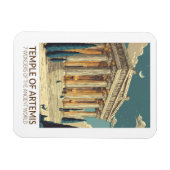 Temple of Artemis Seven Wonders of the World Art Magneet (Horizontaal)