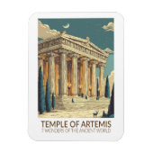 Temple of Artemis Seven Wonders of the World Art Magneet (Verticaal)
