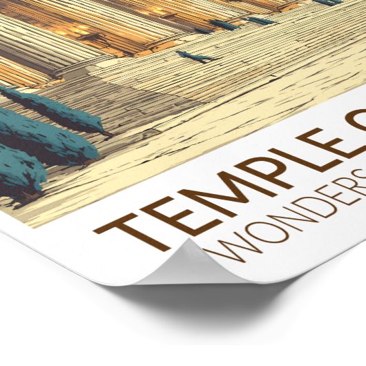 Temple of Artemis Seven Wonders of the World Art Poster (Hoek)