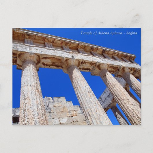 Temple of Athena Aphaea - Aegina Briefkaart (Voorkant)
