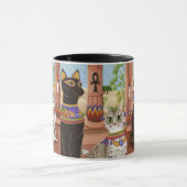 Temple of Bastet Egypt Bast Goddess Cat Art Mok (Midden)