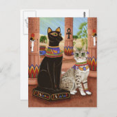Temple of Bastet Egypt Bast Goddess Cat Briefkaart (Voorkant / Achterkant)