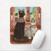 Temple of Bastet Egypt Bast Goddess Cat Mousepad Muismat (Met muis)