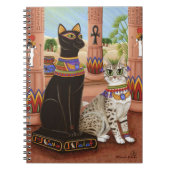 Temple of Bastet Egypt Bast Goddess Cat Notebook Notitieboek (Voorkant)