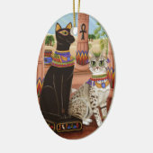 Temple of Bastet Egypt Bast Goddess Cat Ornament (Links)
