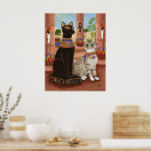 Temple of Bastet Egypt Bast Goddess Cat Poster (Keuken)