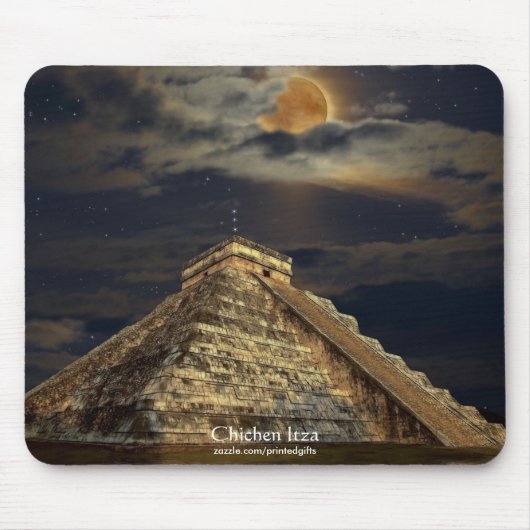 Temple of Chichen Itza 2012 Mayan Mousepad Muismat (Voorkant)