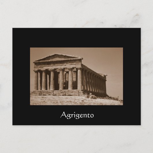 Temple of Concordia Briefkaart (Voorkant)