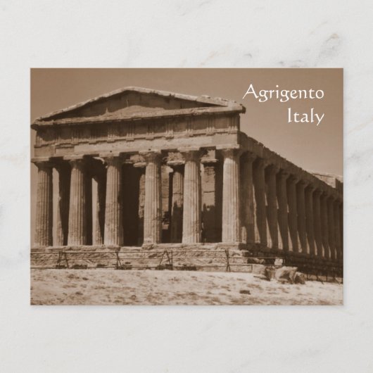 Temple of Concordia Briefkaart (Voorkant)