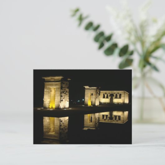 Temple of Debod, Madrid, Spanje Briefkaart (Staand voorkant)