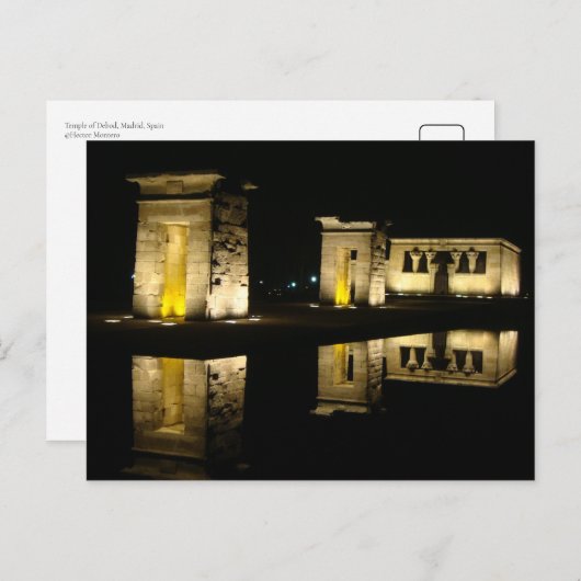 Temple of Debod, Madrid, Spanje Briefkaart (Voorkant / Achterkant)