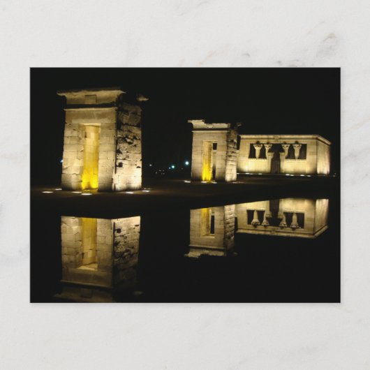 Temple of Debod, Madrid, Spanje Briefkaart (Voorkant)