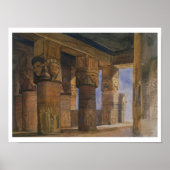 Temple of Denderah, Upper Egypt (w/c op papier) Poster (Voorkant)
