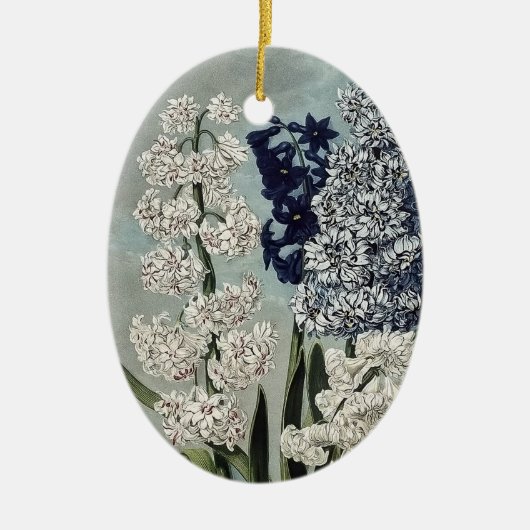 Temple of Flora Hyacinths Flowers Keramisch Ornament (Voorkant)