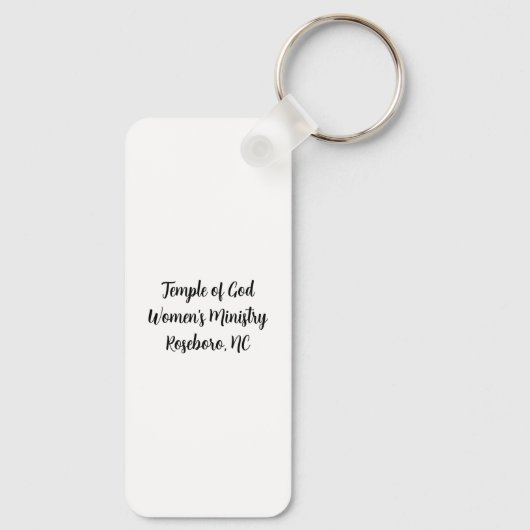 Temple of God Women's Ministry Sleutelhanger (Achterkant)