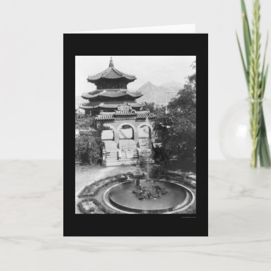 Temple of Heaven Seoul Korea 1925 Kaart (Voorkant)