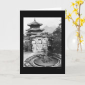 Temple of Heaven Seoul Korea 1925 Kaart (Gele Bloem)