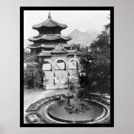 Temple of Heaven Seoul Korea 1925 Poster (Voorkant)