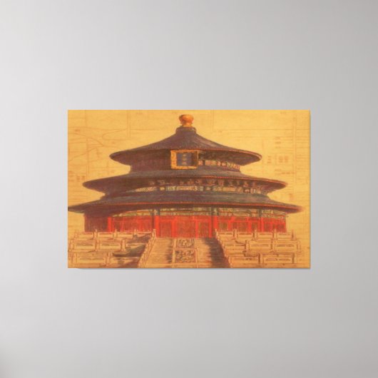 Temple of Heaven Wrapped Canvas Afdruk (Voorkant)