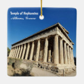 Temple of Hephaestus Athens Greece Souvenir Keramisch Ornament (Achterkant)