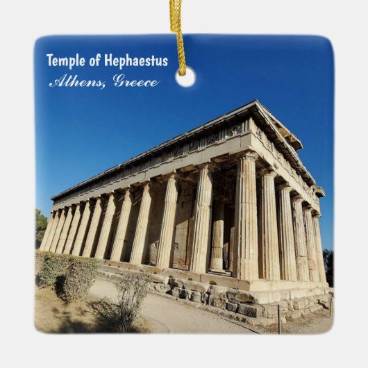 Temple of Hephaestus Athens Greece Souvenir Keramisch Ornament (Voorkant)