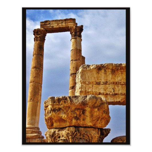 Temple of Hercules Ruins Foto Afdruk (Voorkant)