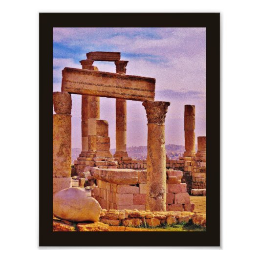 Temple of Hercules Ruins Foto Afdruk (Voorkant)