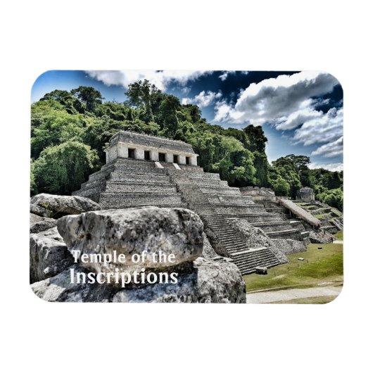 Temple of Inscriptions, Chiapas, Mexico Magneet (Horizontaal)