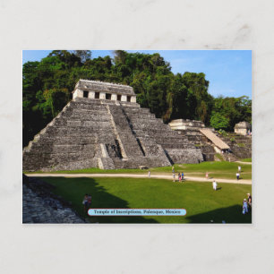 Temple of Inscriptions, Palenque, Mexico Briefkaart